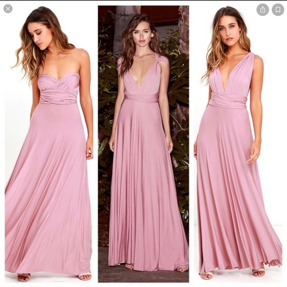 Lulu’s Tricks of the Trade Multi-way Dress- Muave - Picture 3 of 6